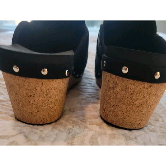 Corky's Black Size 9 Just Precious Slip On Wedge 2.5" Memory Foam Insoles EUC - Picture 5 of 9